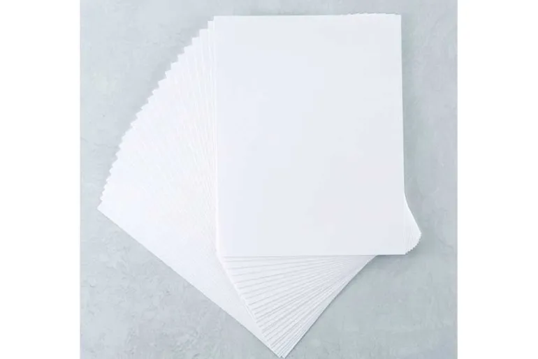 A2 White Card Bases – Top Fold – 25 Pack