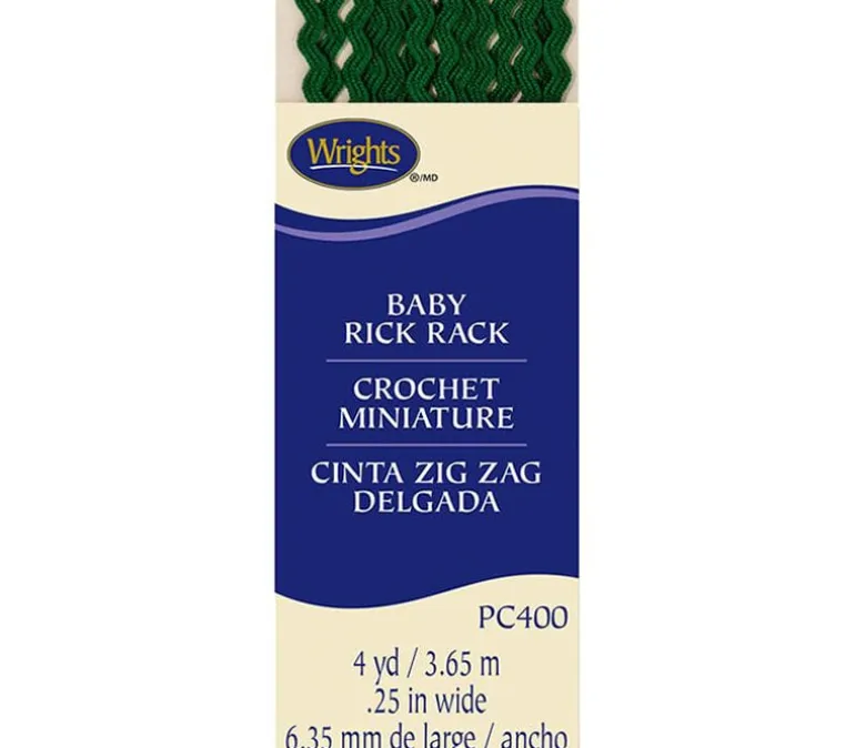 Baby Rick Rack Emerald 1/4-inch x 4-yards 117400044