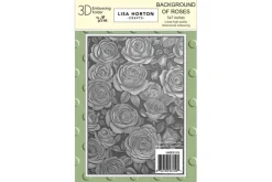 Background of Roses Embossing Folder – 5″X7″
