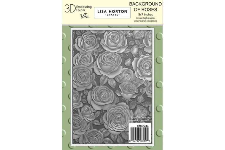 Background of Roses Embossing Folder – 5″X7″
