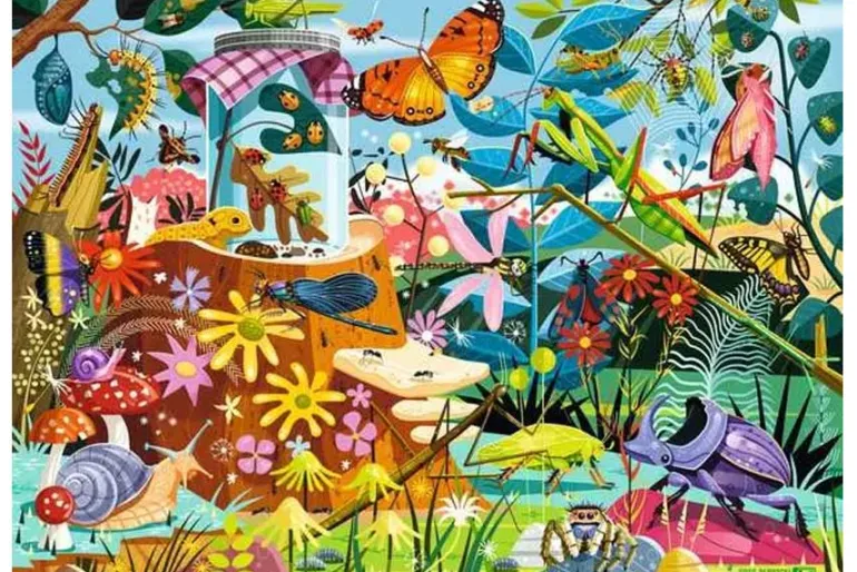 Backyard Bug World – 60 XL Piece Puzzle