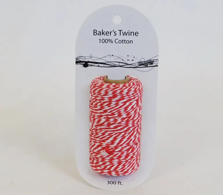 Bakers Twine – White Red – 300-feet
