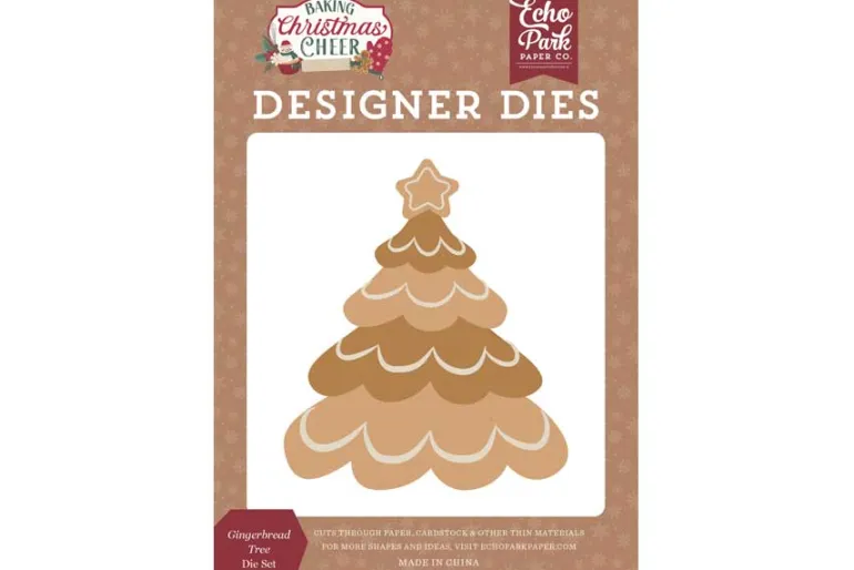 Baking Christmas Cheer Gingerbread Tree Die