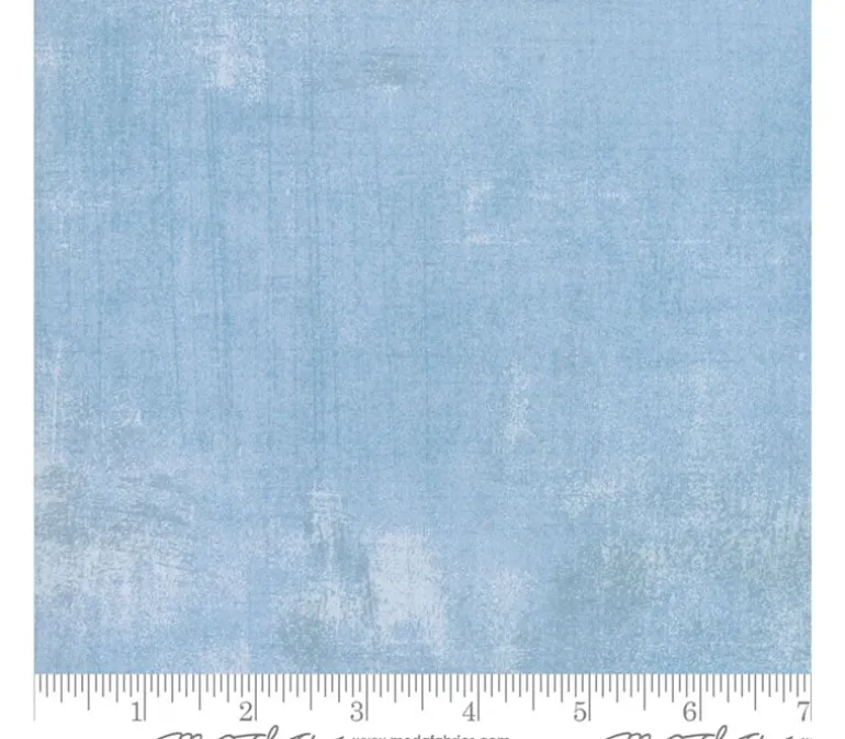 BasicGrey Grunge 108-inch Quilt Backing Cosmic Blue