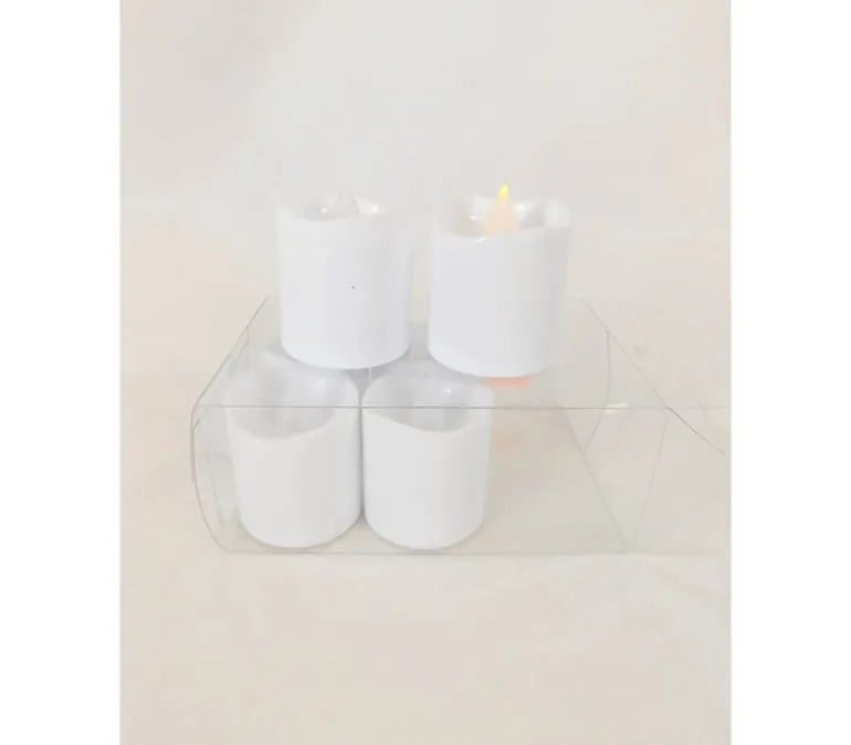 Battery Operated Votive Candle Set – 6 Piece – White