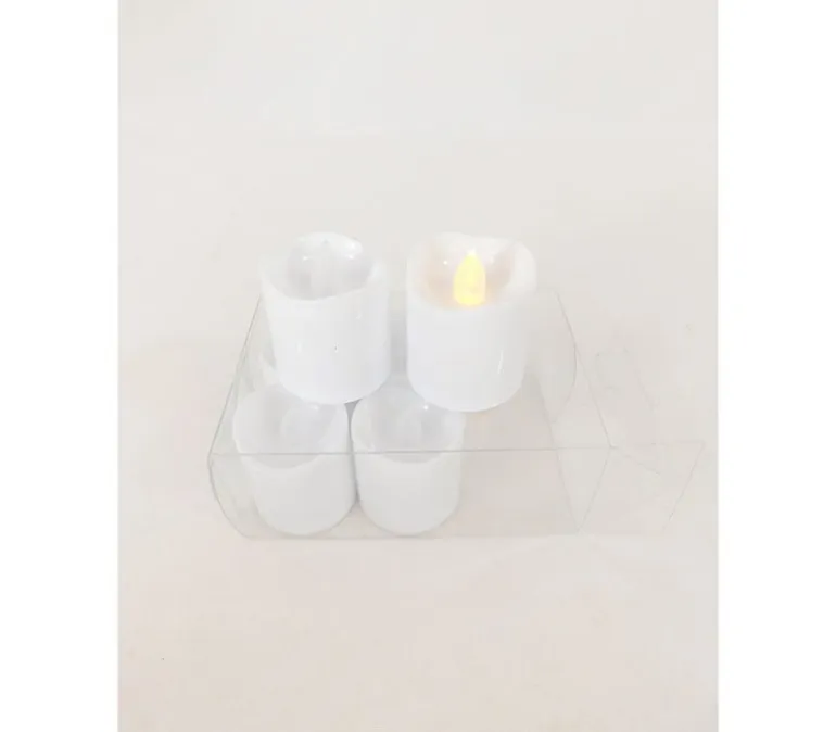 Battery Operated Votive Candle Set – 6 Piece – White
