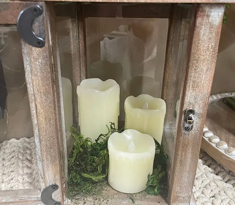 Battery Operated Votive Candle Set – 6 Piece – White