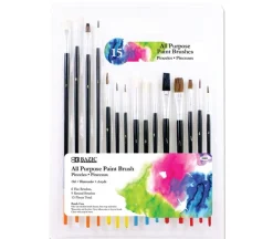 Bazic All Purple Brush Set – 15 Piece