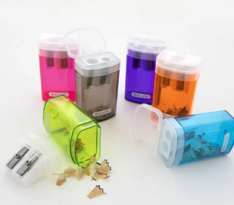 Bazic Dual Blades Sharpener – 1 Piece – Color Shipped is Randomly Picked