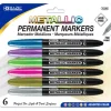 Bazic Markers – Metallic – 6 Piece