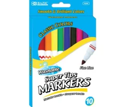 Bazic Markers – Washable – 10 Piece