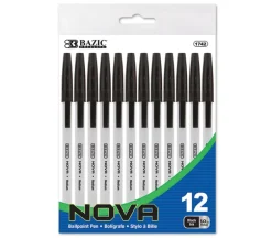 Bazic Nova Pen – 12 Piece (view colors)