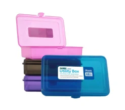 Bazic Pencil Case – 4 Colors Available – 1 Piece – Color Shipped is Randomly Picked