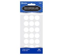 Bazic Round Labels – 504 Piece