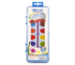 Bazic Watercolor Pan Set – 16 Color