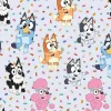 BBC Bluey and Bingo Among the Stars Fabric