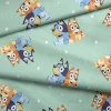 BBC Bluey and Friends Playdate Party on Purple Fabric