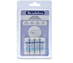 Beadalon Crimp Bead Assorted Size Pack – Silver