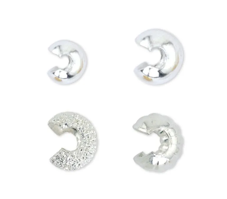 Beadalon Crimp Cover Variety Size Pack – Silver