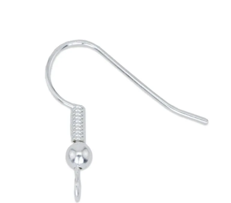 Beadalon Ear Wires Ball & Spring – Silver 20pc