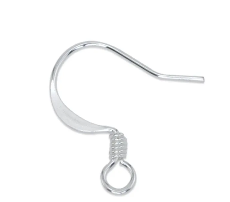 Beadalon Ear Wires Dapped & Spring – Silver