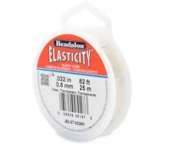 Beadalon Elasticity 0.8 mm Clear 25M