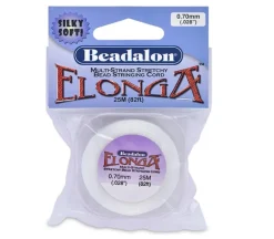 Beadalon Elonga .7mm White