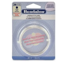 Beadalon German Style Wire –  Round – 26 Gauge Silver