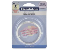 Beadalon German Style Wire –  Round – 24 Gauge Silver