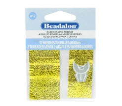 Beadalon Hard Beading Needles Size 12