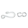 Beadalon Hook and Eye Clasps – Medium Silver