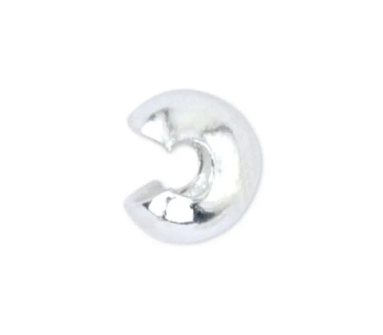 Beadalon 4mm Crimp Cover – Silver 144pc