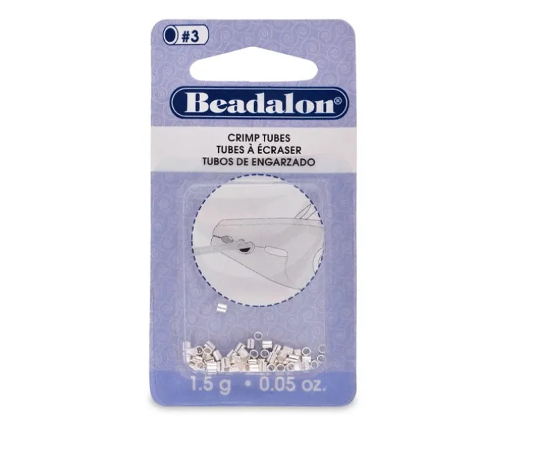 Beadalon Size #3 Crimp Tubes – Silver