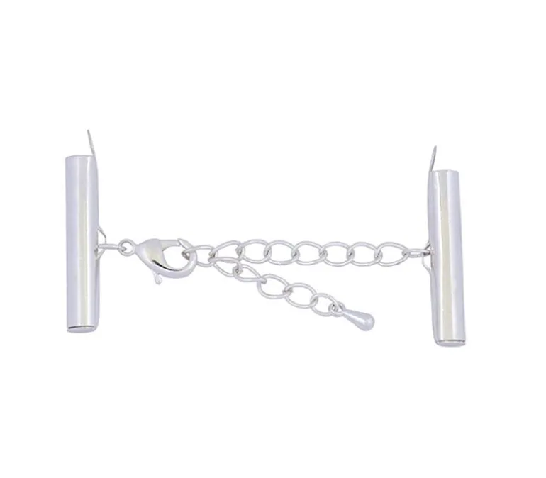 Beadalon Slide 1-Inch Connector with Extension Clasp – Silver