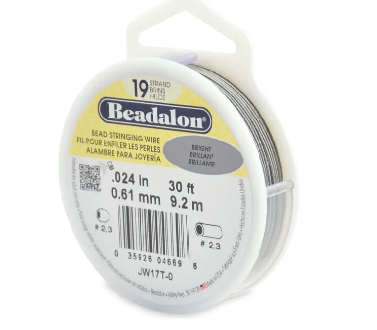 Beadalon 19 Strand Bead Stringing Wire .024-inch Bright