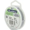 Beadalon 7 Strand Bead Stringing Wire .018-inch Satin Silver