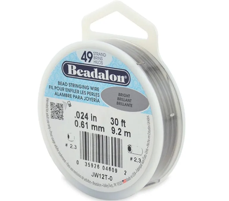Beadalon 7 Strand Bead Stringing Wire .024-inch Bright