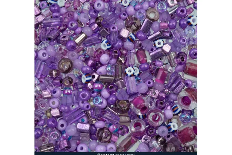 Bead Bar Czech Seed Beads – 50g – Light Green Mix