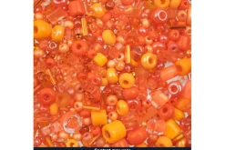 Bead Bar Czech Seed Beads – 50g – Orange Mix