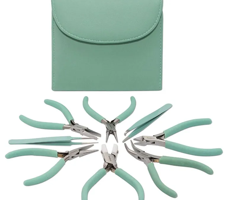 Beaders Beading Kit Tool Set – 8-Piece Orchid by The BeadSmith