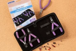 Beaders Beading Kit Tool Set – 8-Piece Orchid by The BeadSmith