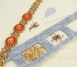 Beadsmith Seed Bead Mat with 6 Compartments- 11-inch x 8-inch