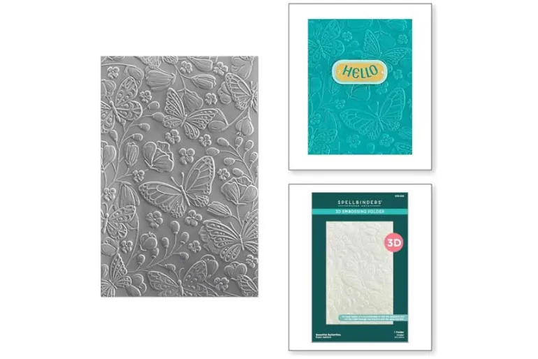 Beautiful Butterflies 3D Embossing Folder