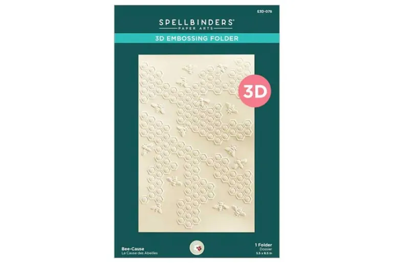 Bee-Cause 3D Embossing Folder by Susan Tierney-Cockburn