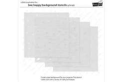 Bee Happy Background Stencil