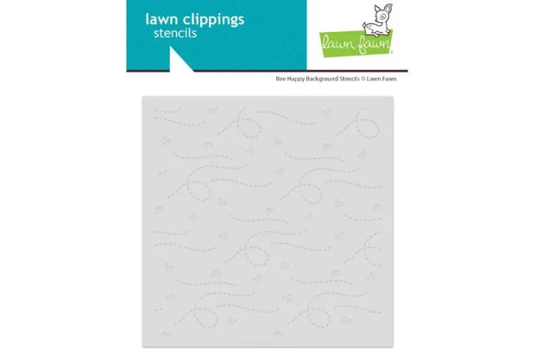 Bee Happy Background Stencil