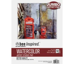 Bee Paper Bee Inspired Jumbo Watercolor Pad – 9-inch x 12-inch