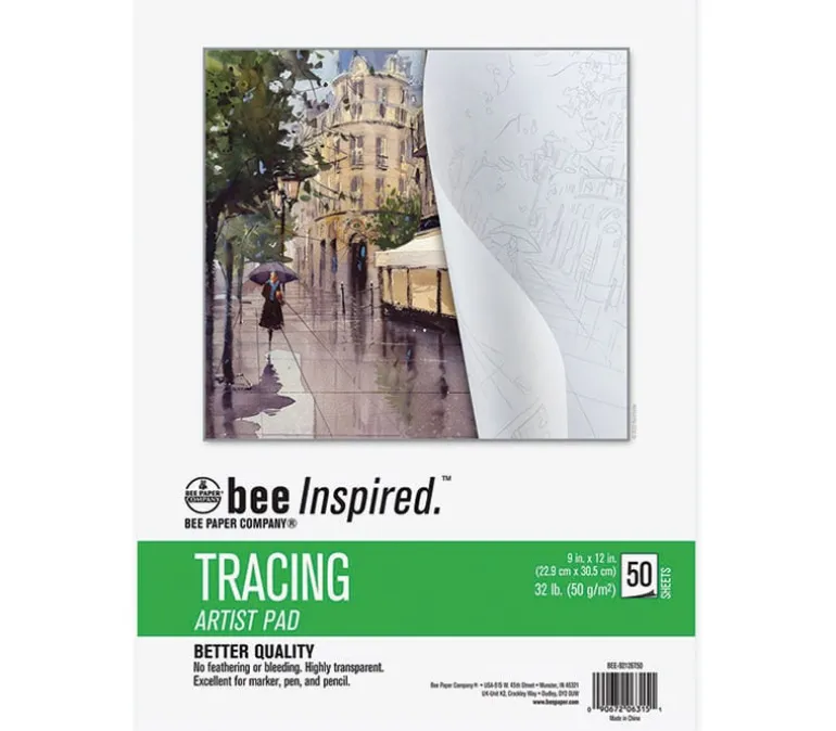 Bee Paper Bee Inspired Top Bound Tracing Paper – 9×12