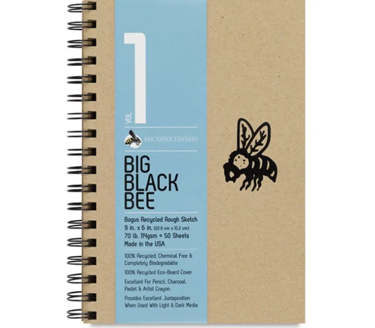 Bee Paper Big Bee Black Bogus 70# Paper Pad – 9-inch x 6-inch
