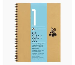 Bee Paper Charcoal Black 64# Paper Pad – 12-inch x 9-inch